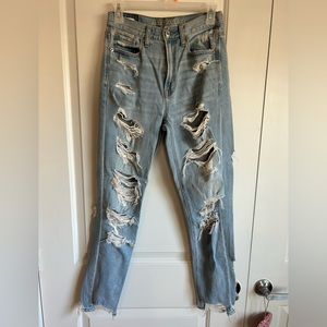 American Eagle ripped boyfriend jeans